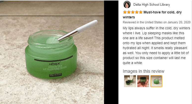 Hebepe Green Tea Matcha Lip Sleeping Mask