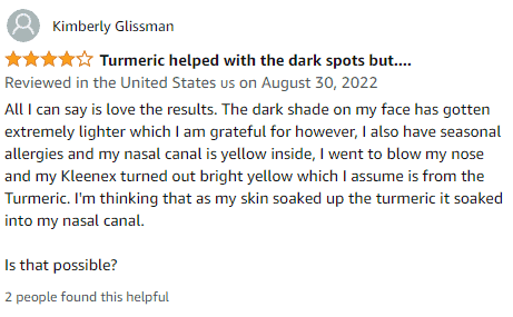 Turmeric Dark Spot Corrector Serum Reviews