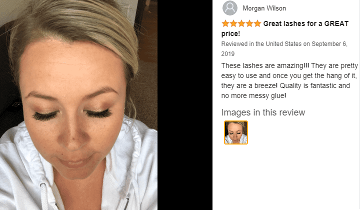 False Magnetic Eyelashes Without Eyeliner 