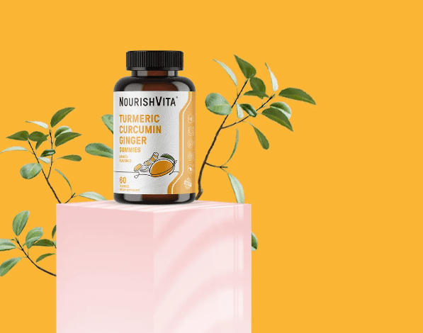 NourishVita Turmeric, Curcumin, and Ginger Gummies