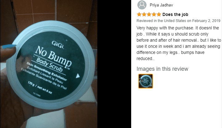 GiGi No Bump Body Scrub