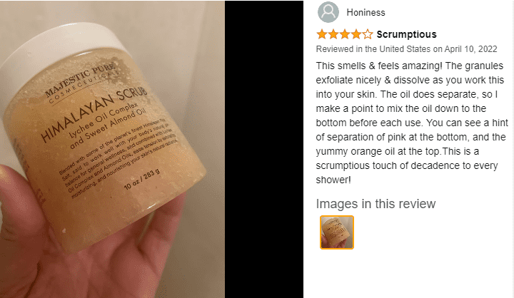 MAJESTIC PURE Himalayan Salt Body Scrub 