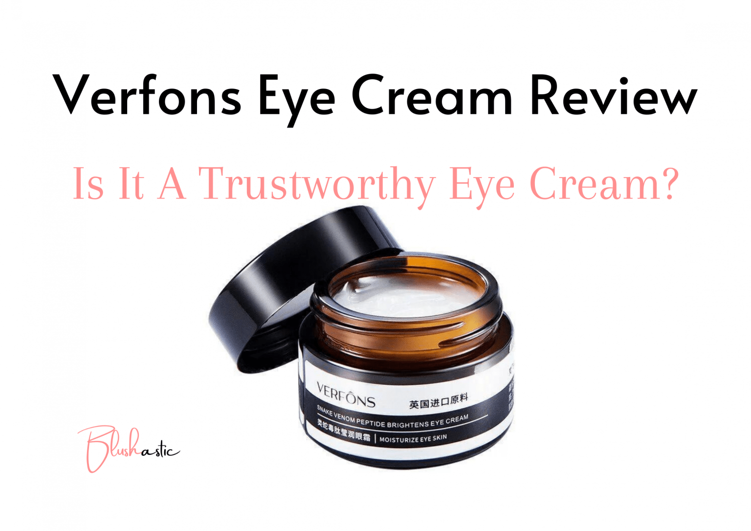 Verfons Eye Cream Reviews What Is Wrong? Blushastic