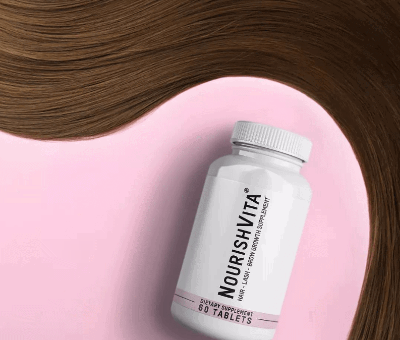 NourishVita Hair Lash & Brow Growth Vitamin Pills 
