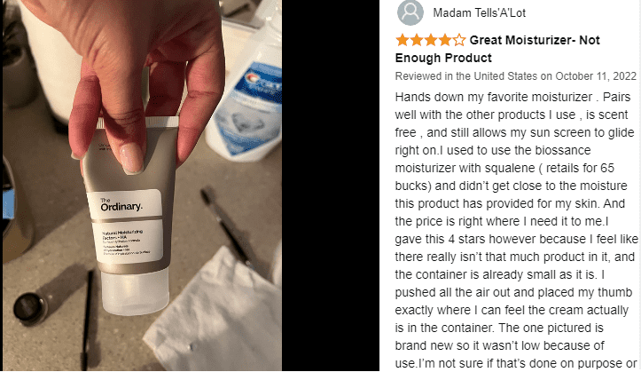 The Ordinary Natural Moisturizing Factors + HA