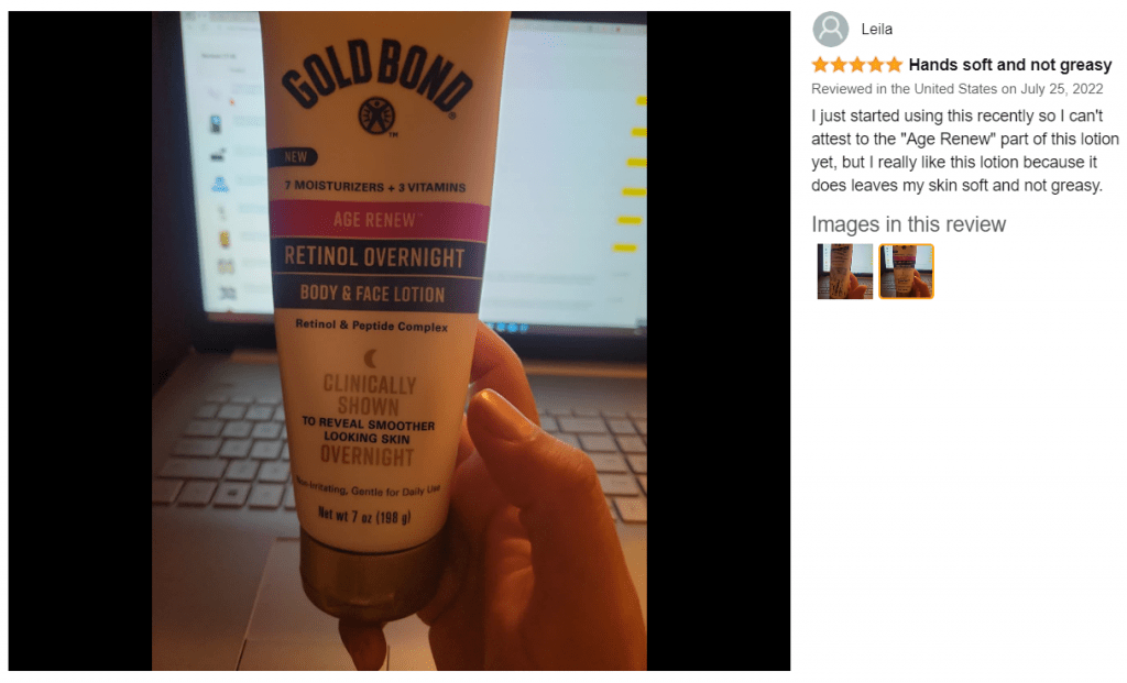 Gold Bond Overnight Retinol Reviews