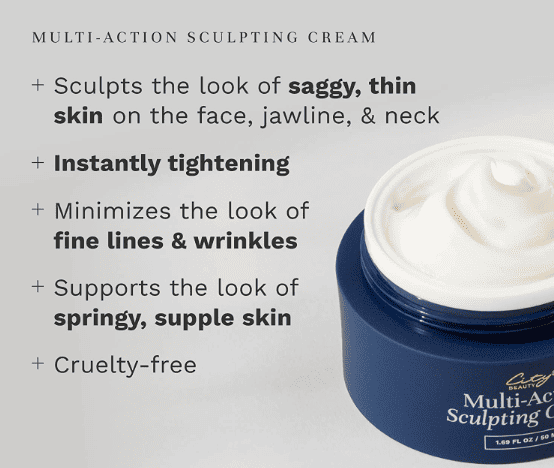 multi-action sculpting cream benefits 