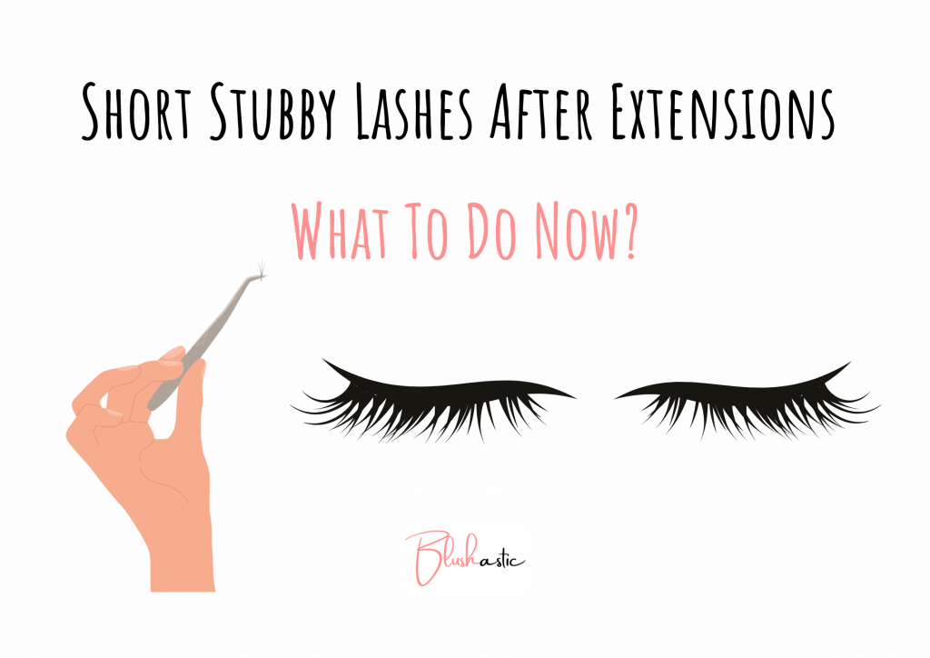 Short Stubby Lashes After Extensions