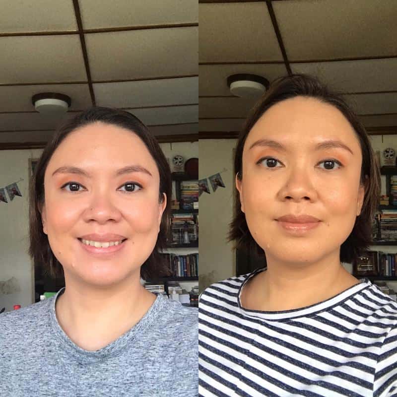 Maybelline foundation before and after 