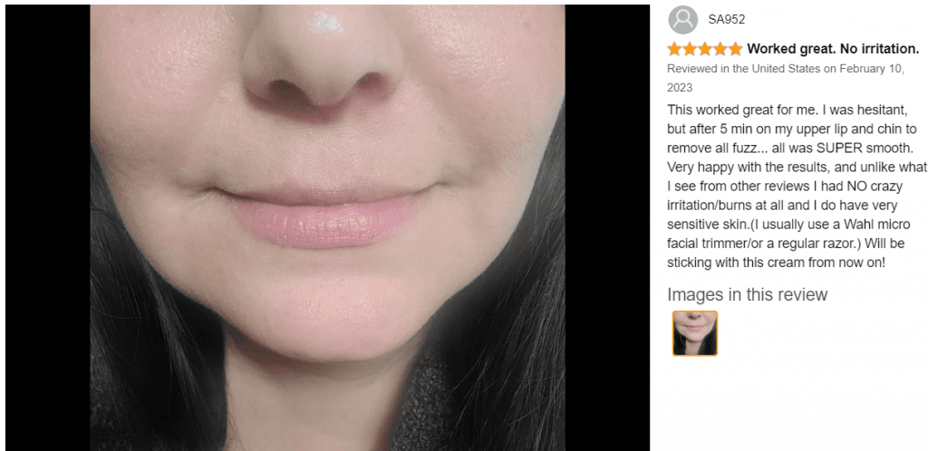 nair face cream reviews 