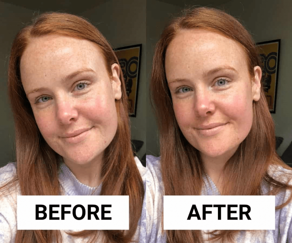 bronzing drops before and after 