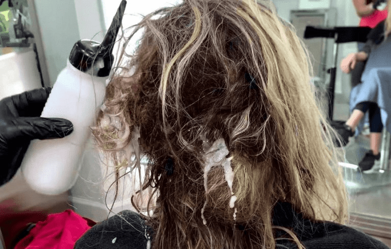 lubricating matted hair 