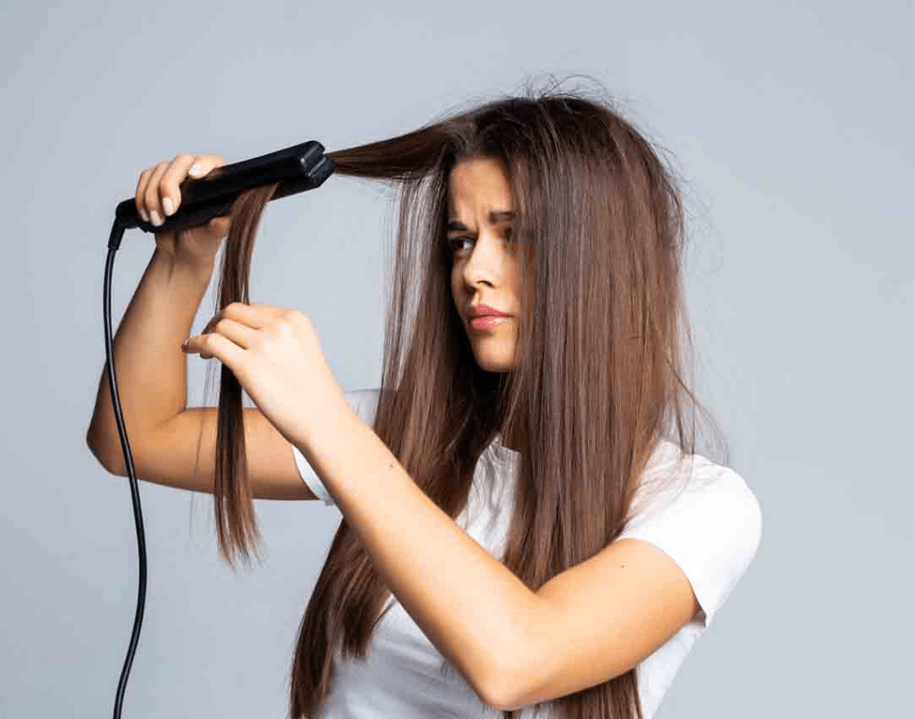 heat damaged hair 